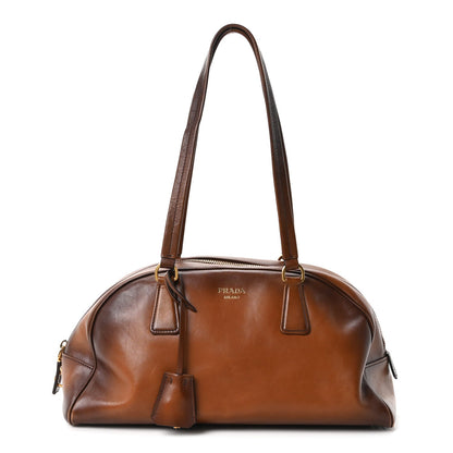Vitello Old Medium Bowling Bag Cognac