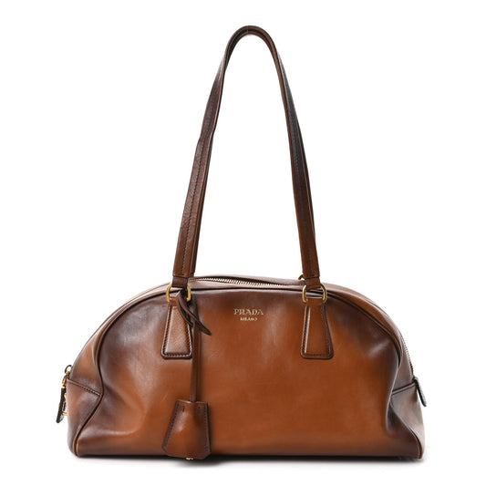 Vitello Old Medium Bowling Bag Cognac