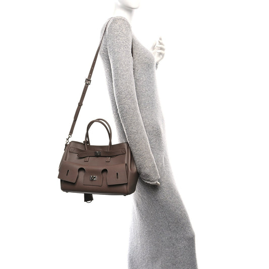 Smooth Calfskin Small Bel Air Carry All Bag Taupe Taupe