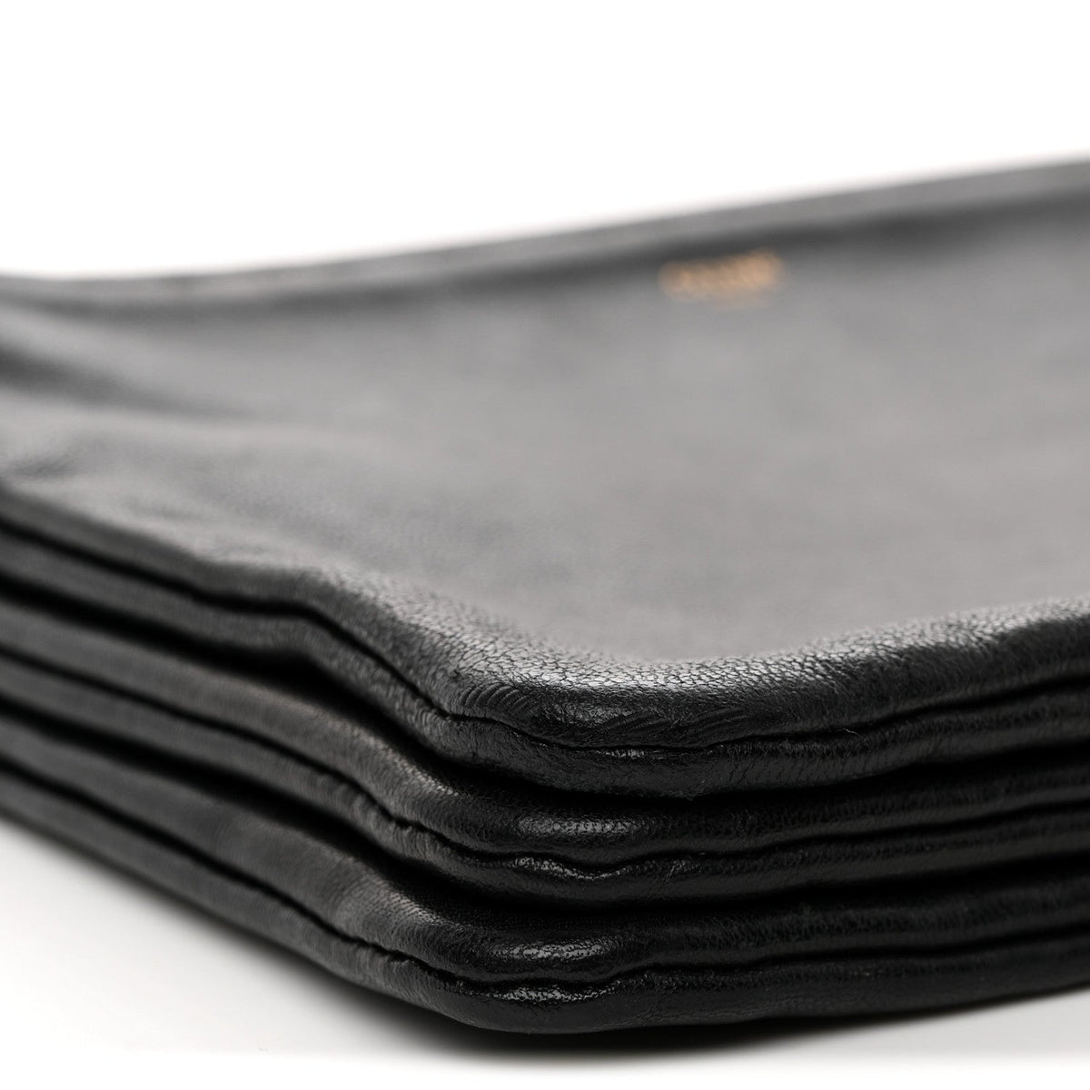Lambskin Small Trio Crossbody Bag Black