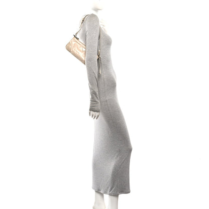 Soft Lux Calfskin Re-Edition 2002 Shoulder Bag Travertine
