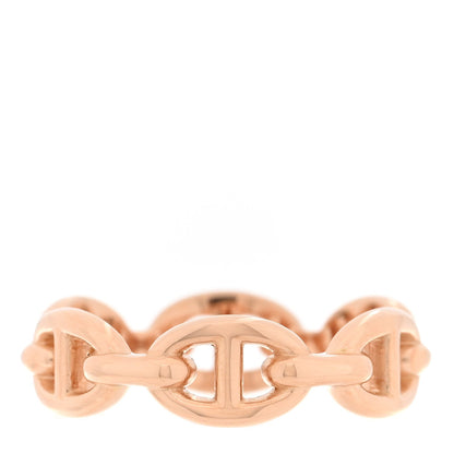 18K Rose Gold PM Chaine d'Ancre Enchainee Ring 54 7