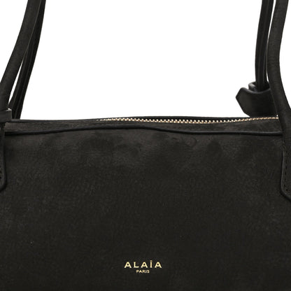 Nubuck Medium Le Teckel Bag Black Anthracite