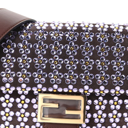 Suede Blooming Crystal Floral Baguette Mogano Anemone