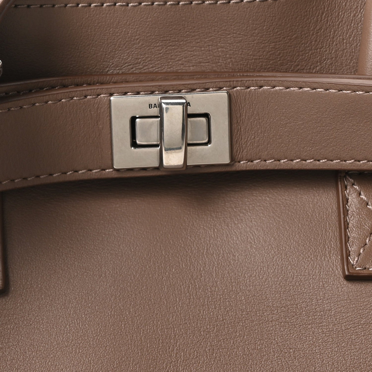 Smooth Calfskin Small Bel Air Carry All Bag Taupe Taupe