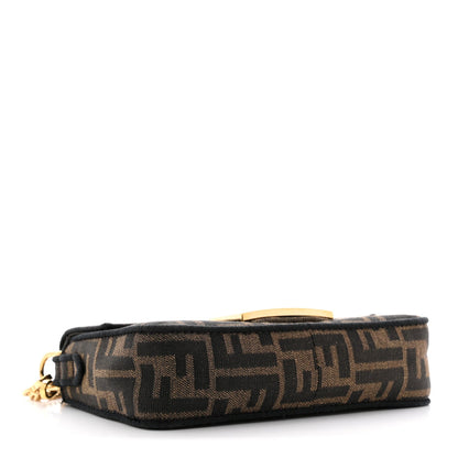 Fabric Jacquard FF 1974 Mini Baguette Tobacco Moro Black
