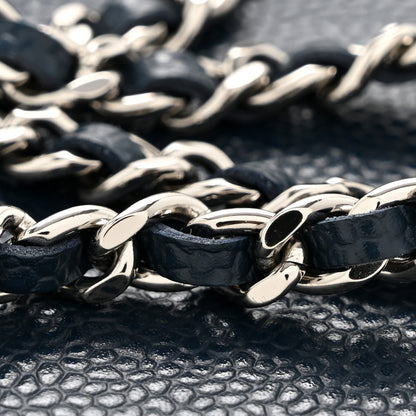 Caviar Timeless CC Wallet on Chain WOC Navy Blue