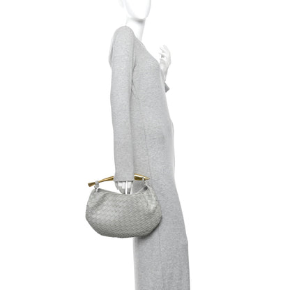 Nappa Intrecciato Sardine Bag Agate Grey