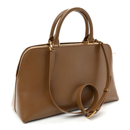 Calfskin Sac De Jour Duffle Top Handle Dark Cork