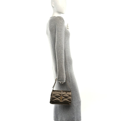 Satin Quilted Le 57 Diamond Shoulder Bag Mouse