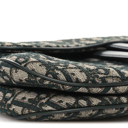 Oblique Saddle Bag Green