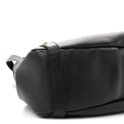Calfskin Medium Abbey Shoulder Bag Black