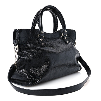 Agneau Arena Silver Hardware Medium Le City Black