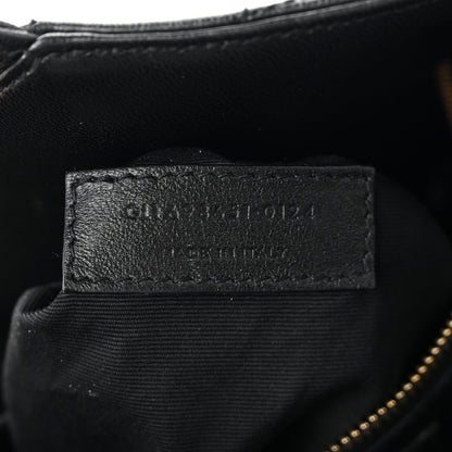 Lambskin Quilted Maxi Icare Shopping Tote Black