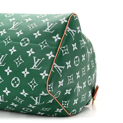 Calfskin Monogram Speedy P9 Bandouliere 40 Green