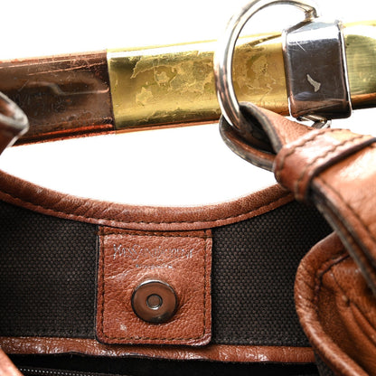 Calfskin Metal Mombasa Hobo Beige