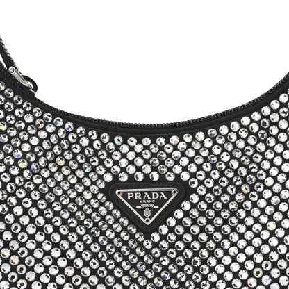 Satin Crystal Mini Re-Edition 2000 Bag Cristal