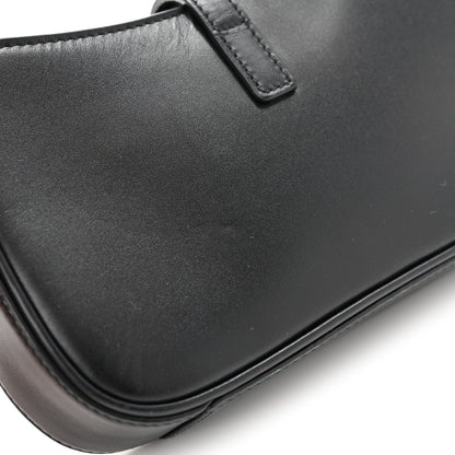 Smooth Calfskin Le 5 A 7 Mini Hobo Black