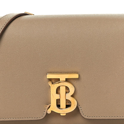Grained Calfskin Small TB Bag Oat Beige