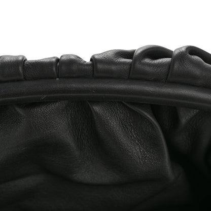 Smooth Butter Calf The Pouch Oversized Clutch Black