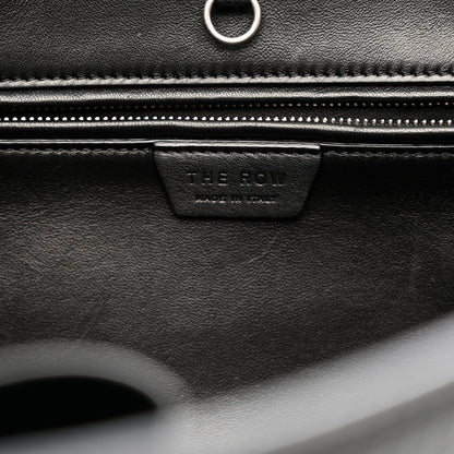 Grained Calfskin Alger Shoulder Bag Black