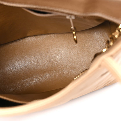 Caviar Quilted Medallion Tote Beige