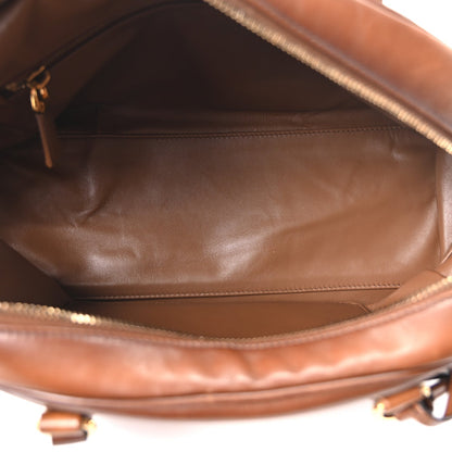 Vitello Old Medium Bowling Bag Cognac