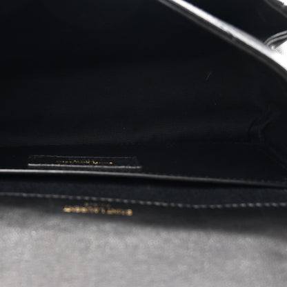 Lambskin Matelasse Monogram Baby Niki Chain Satchel Black