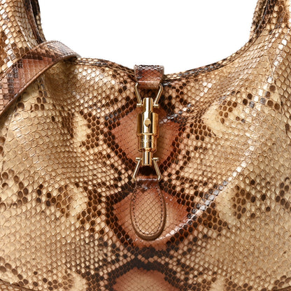Snakeskin Large Jackie 1961 Shoulder Bag Light Brown