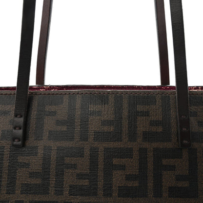 Zucca Spalmati Medium Roll Tote Tobacco Fuxia
