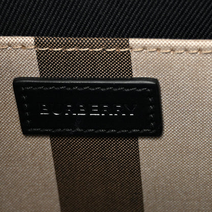 Calfskin House Check Small N/S Tote Black