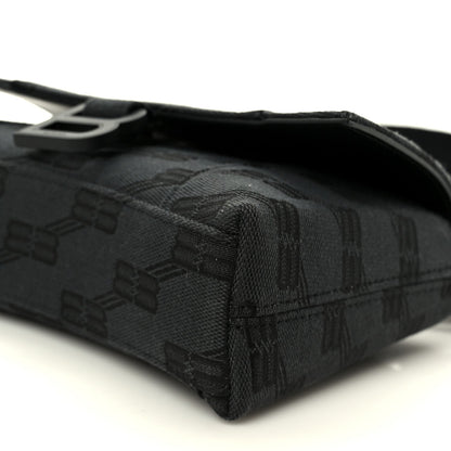 BB Jacquard Monogram  XSS Downtown Shoulder Bag Black