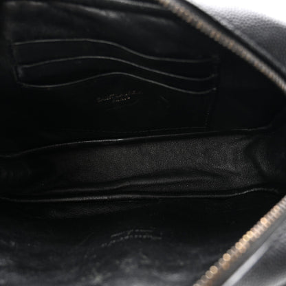 Grain De Poudre Matelasse Monochrome Monogram Mini Lou Camera Bag Black