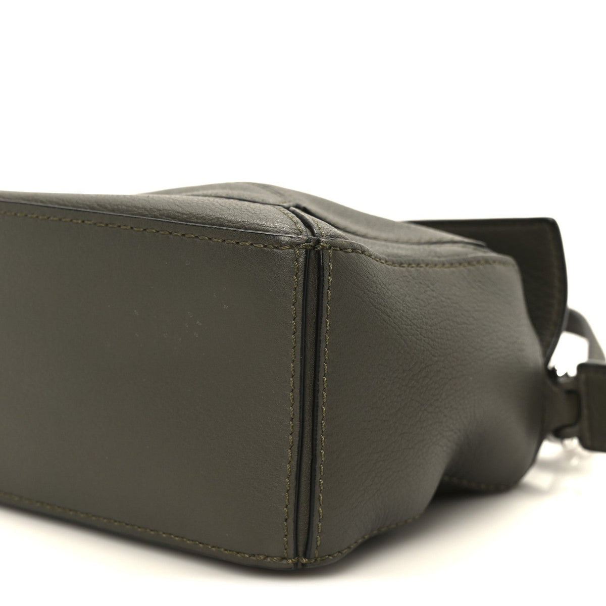 Calfskin Mini Puzzle Bag Khaki Green