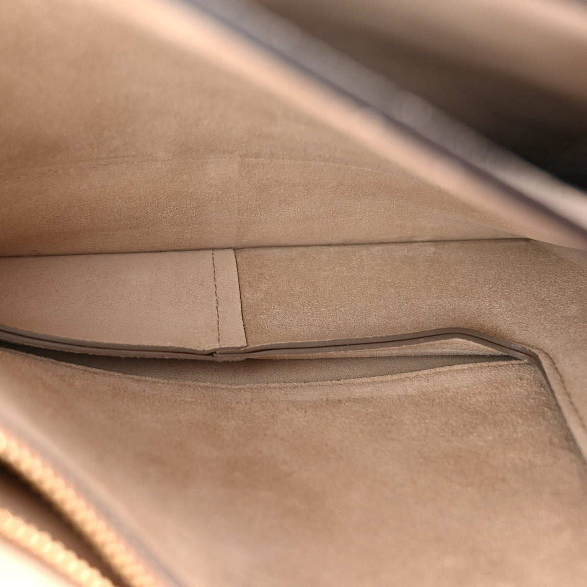 Suede Calfskin Medium Faye Shoulder Bag Tobacco