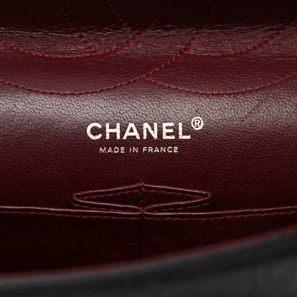 Aged Calfskin Quilted 2.55 Reissue 227 Flap Black