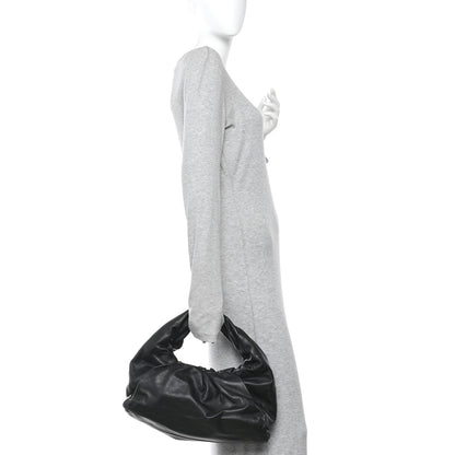 Smooth Butter Calfskin Small The Shoulder Pouch Black