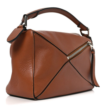 Calfskin Small Puzzle Bag Tan
