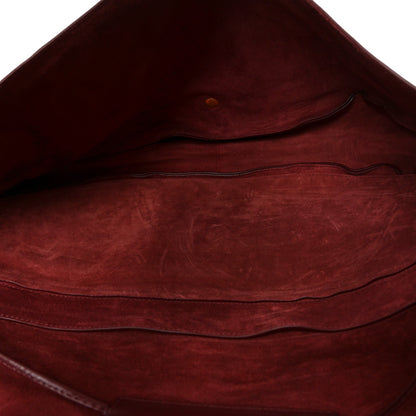 Shiny Lambskin Soft Triomphe Half Moon Bag Syrah