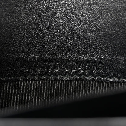 Calfskin Matelasse GG Marmont Chain Wallet Black