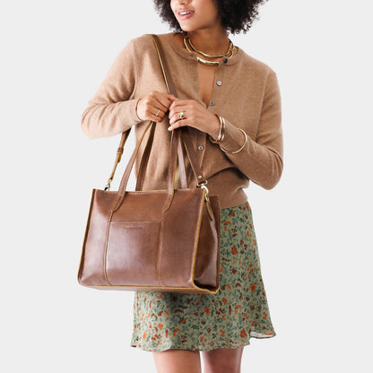 Large Lola Zipper Crossbody Tote