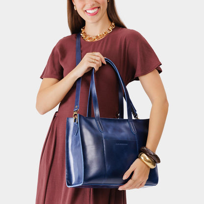 Large Lola Zipper Crossbody Tote