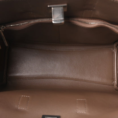 Smooth Calfskin Small Bel Air Carry All Bag Taupe Taupe