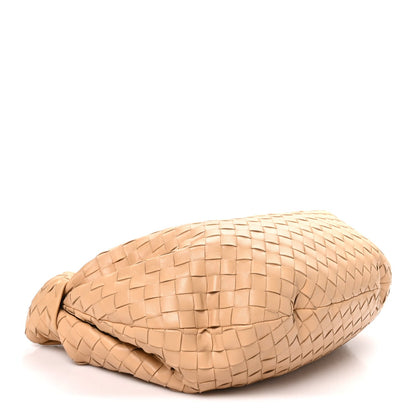 Nappa Intrecciato Small Jodie Hobo Almond