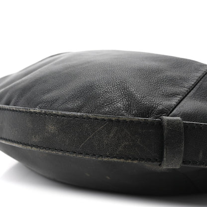 Buffalo Horn Small Mombasa Hobo Black