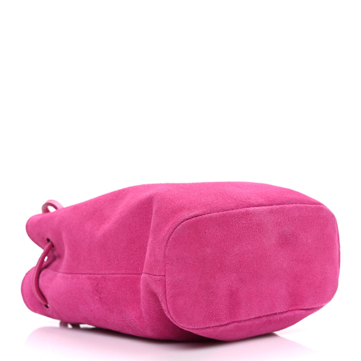 Camoscio Mini Drawstring Bag Fuxia