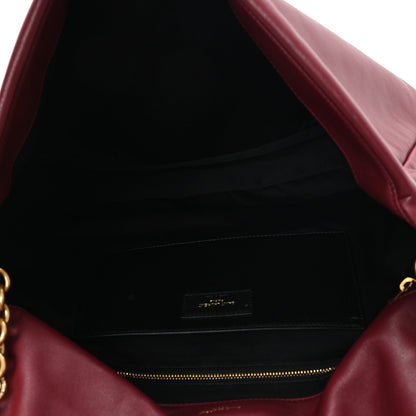 Lambskin Matelasse Monogram Large Jamie 4.3 New Dark Bordeaux