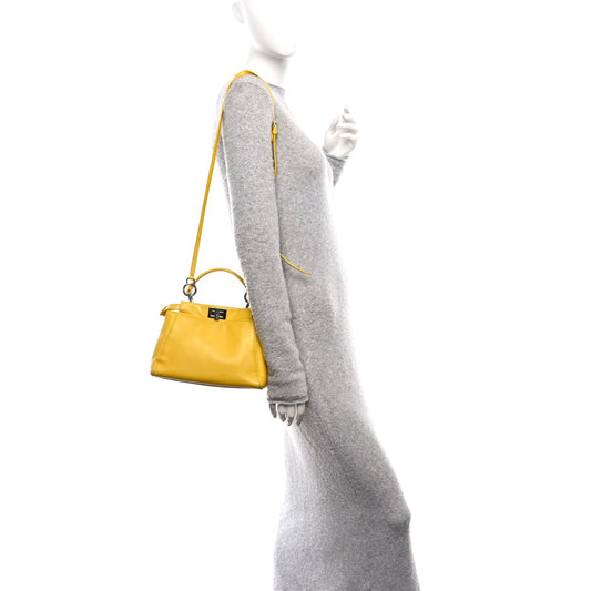 Nappa Mini Peekaboo Iconic Satchel Limone