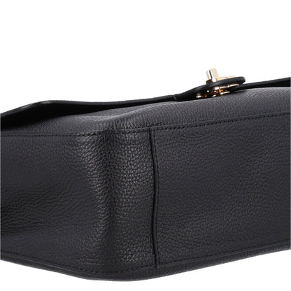 Grained Calfskin Small Souplissimo Maxi Flap Black