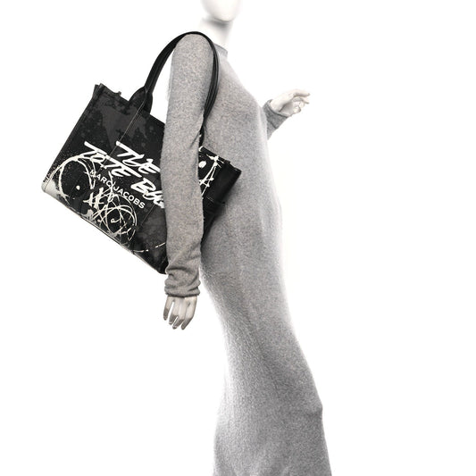 X FUTURA Grained Calfskin Large The Tote Bag Black